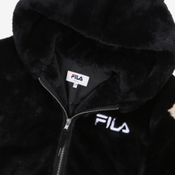 Fila Fake Fur - Naisten Takit - Mustat | FI-47358